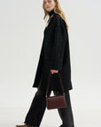 Wool Check Coat, Pine & Black