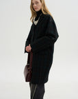 Wool Check Coat, Pine & Black