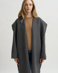 Hoodie Coat, Pale Grey