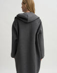 Hoodie Coat, Pale Grey