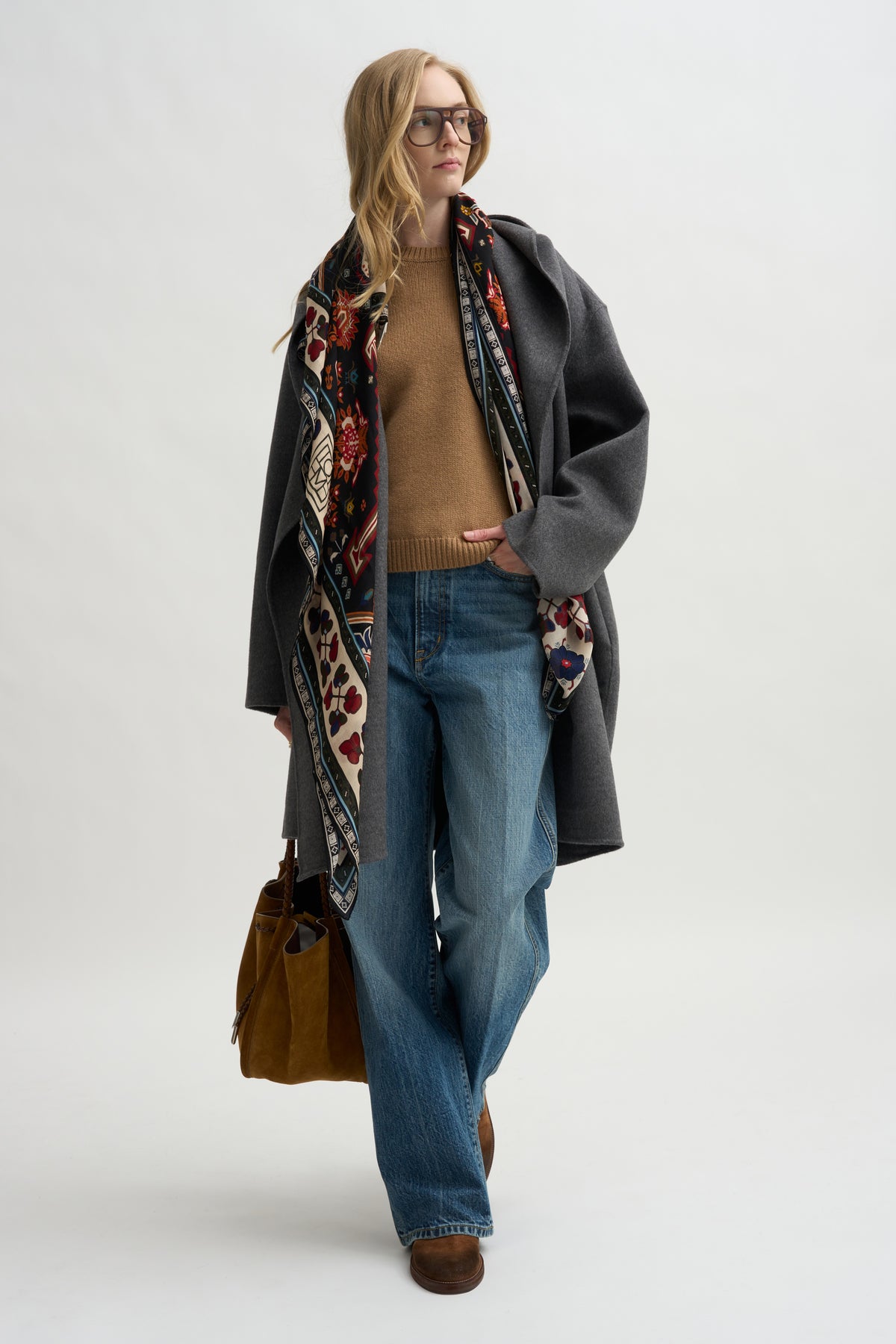 Hoodie Coat, Pale Grey