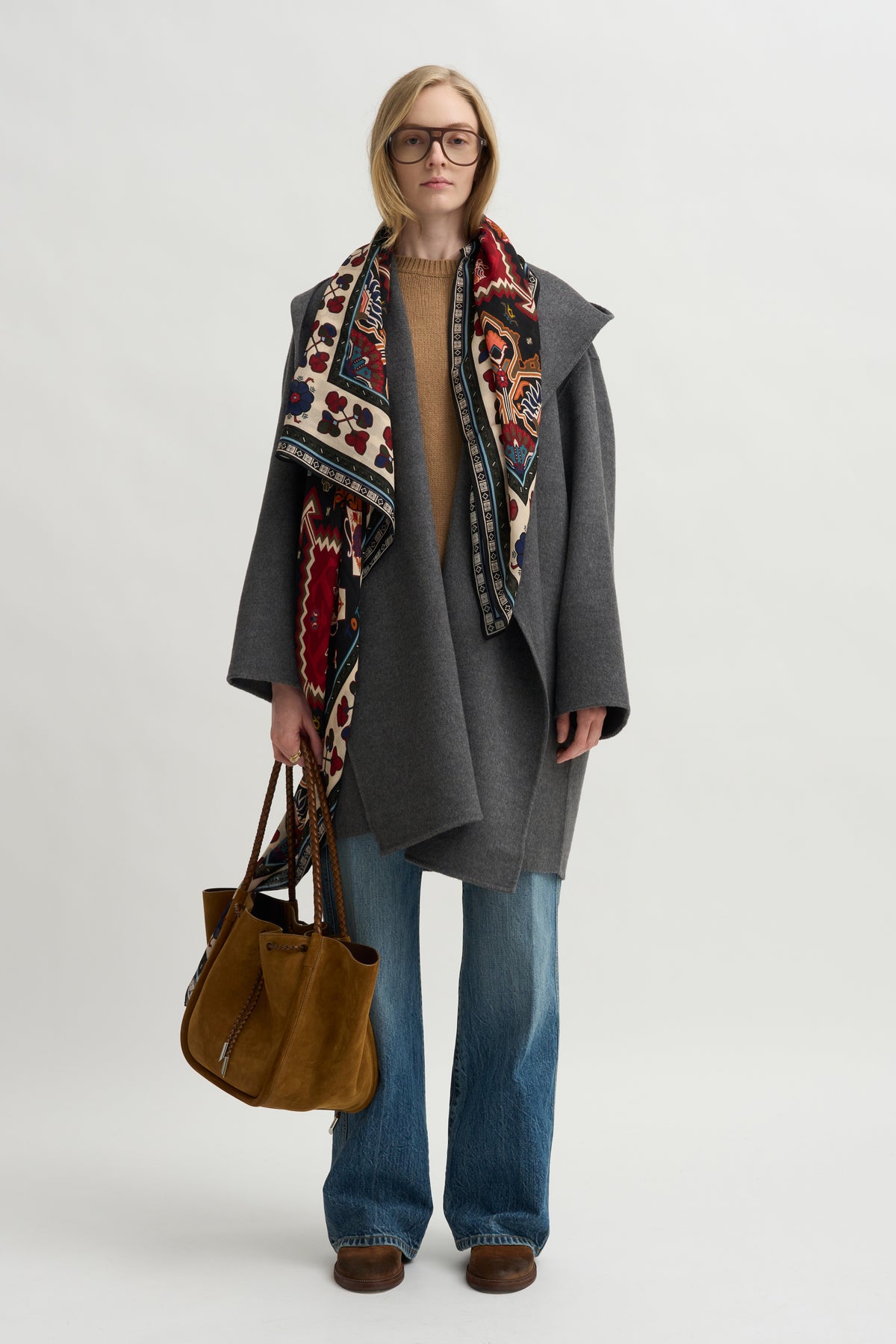 Hoodie Coat, Pale Grey