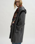 Hoodie Coat, Pale Grey