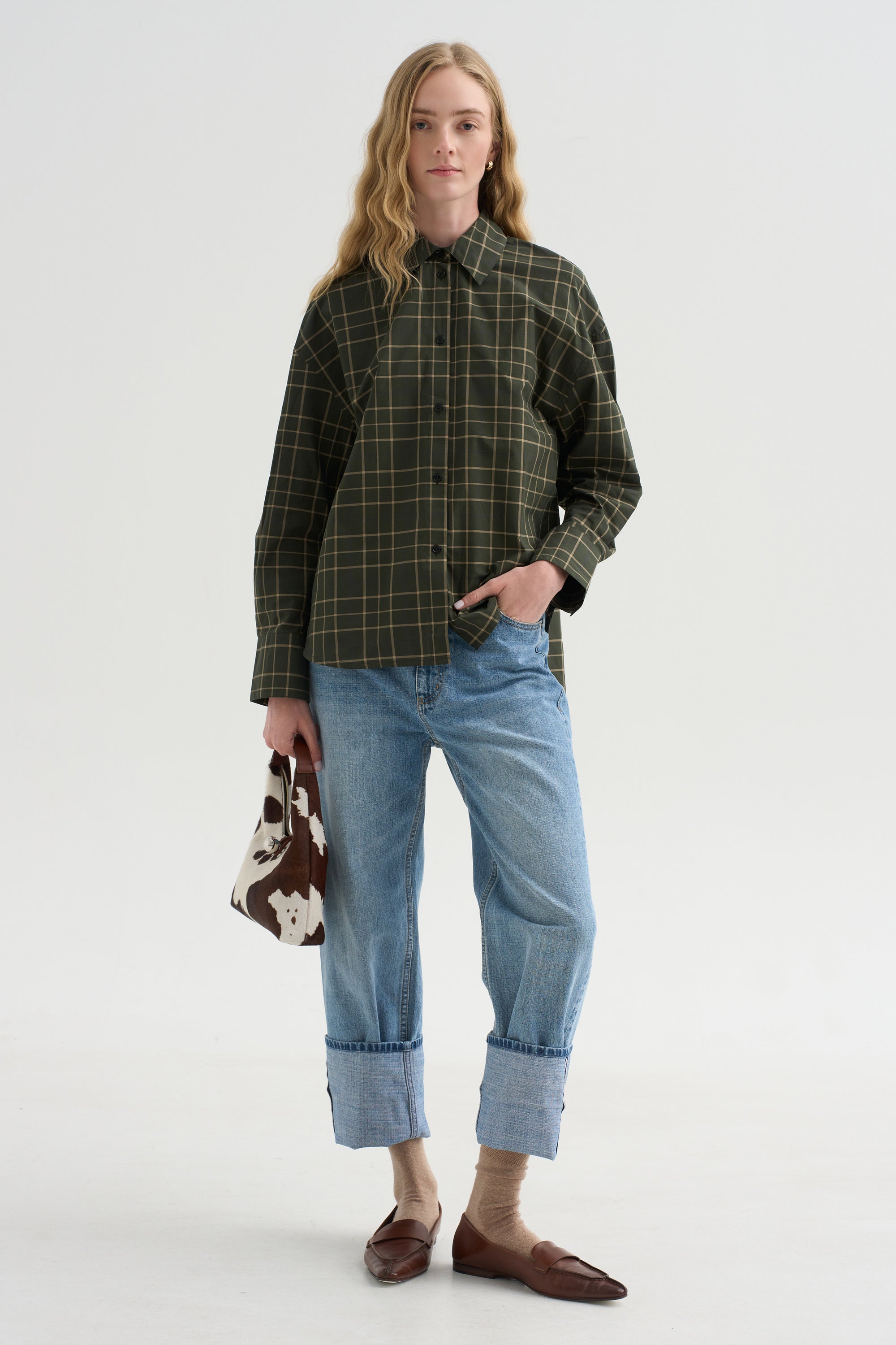 Boxy Shirt, Pine &amp; Popcorn