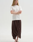 Slouch Waist Jersey Top, White
