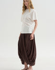Slouch Waist Jersey Top, White
