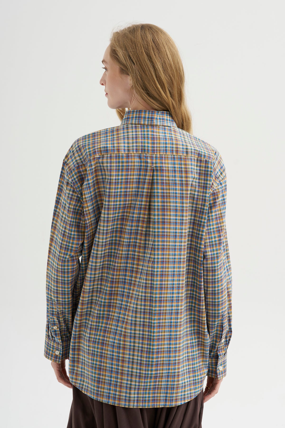 Classic Check Shirt, Blue &amp; Orange