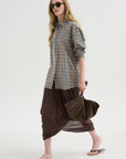 Classic Check Shirt, Blue & Orange