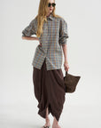 Classic Check Shirt, Blue & Orange