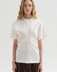 Slouch Waist Jersey Top, White