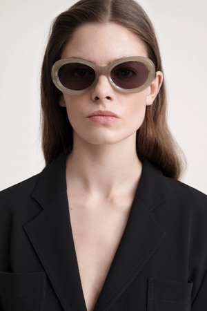 Totême - The Ovals Sunglasses, Warm Steel