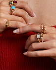 Trundle Lock Ring - 7, Yellow Gold