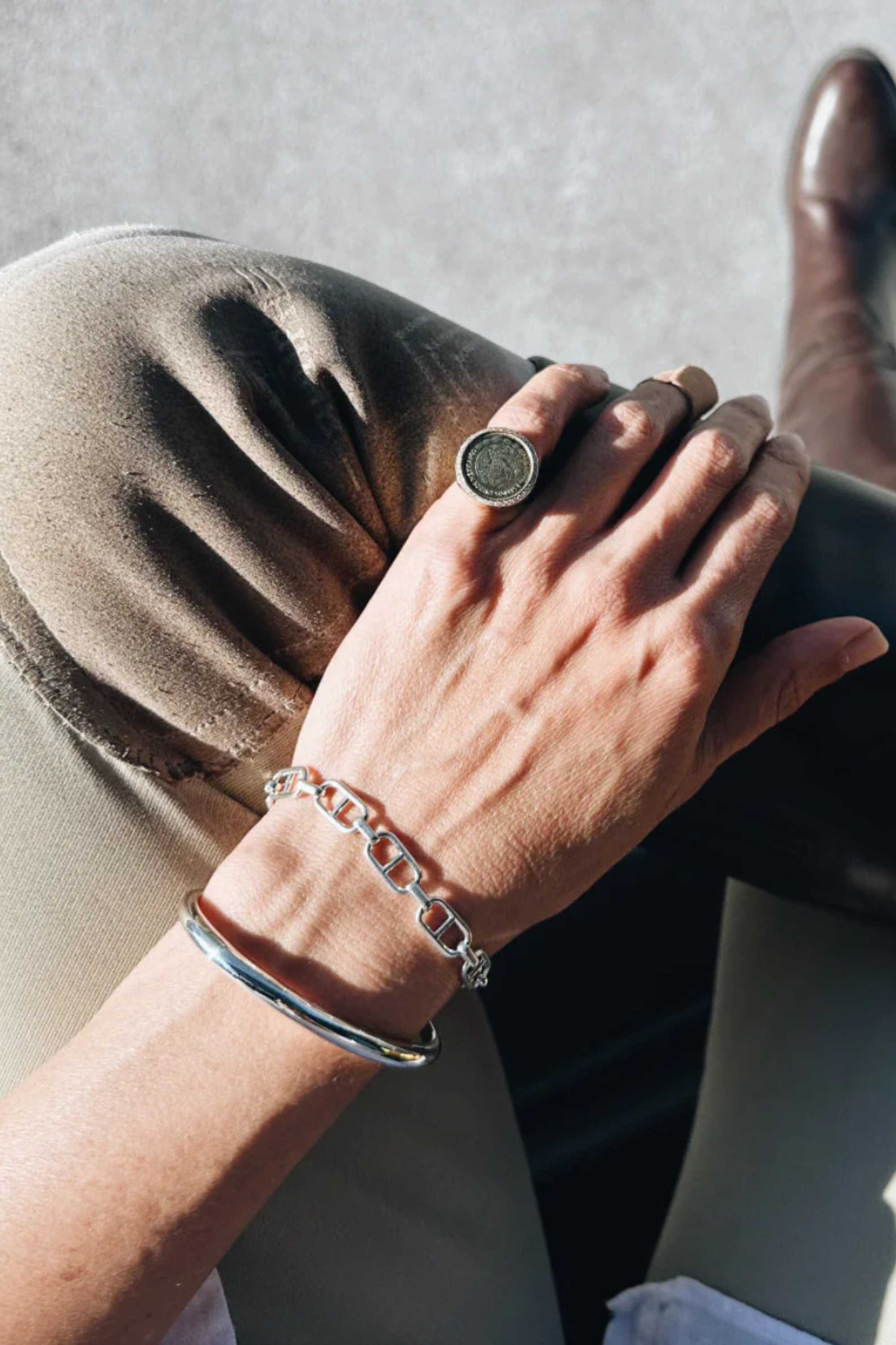 Tusk Cuff, Sterling Silver