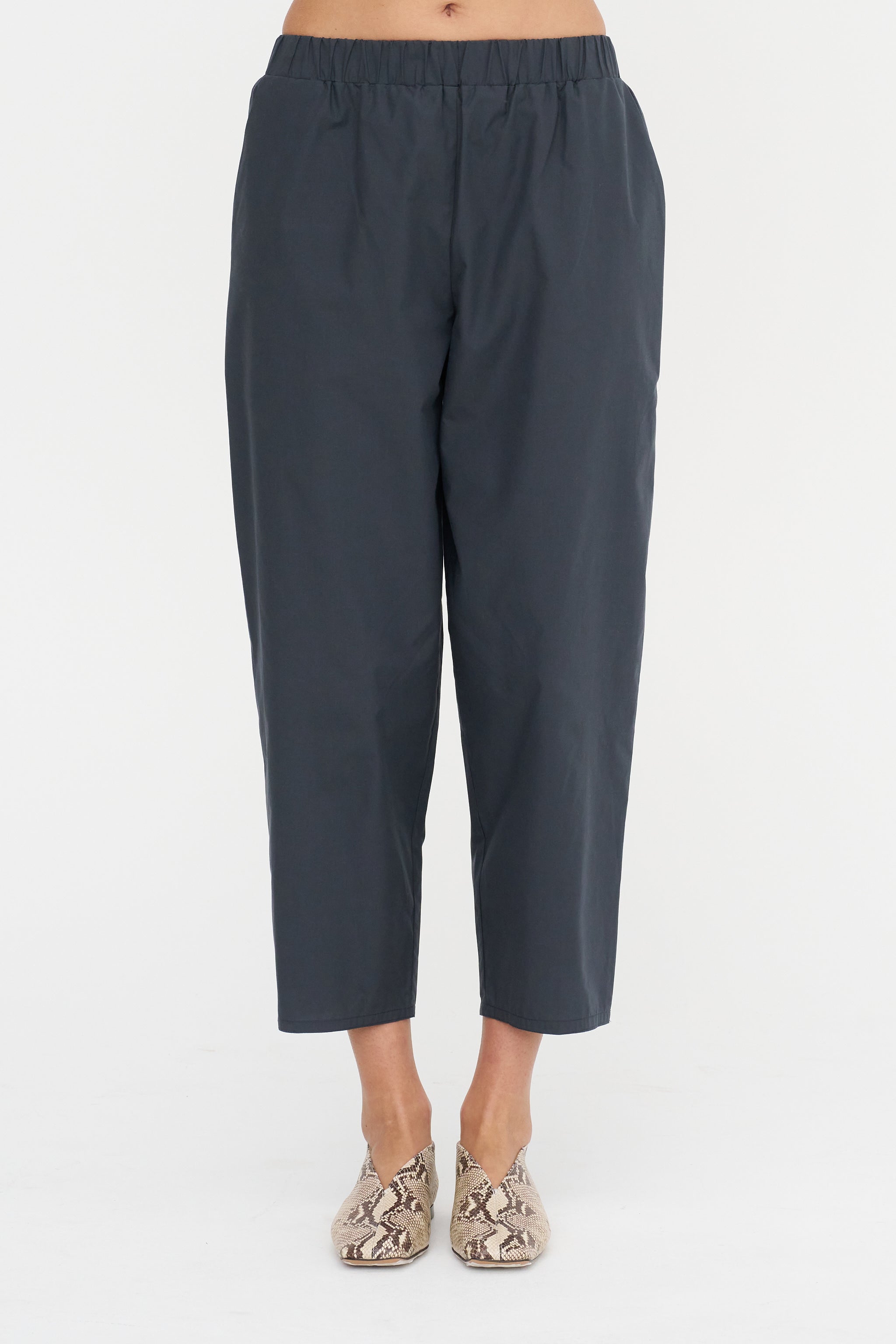 Carrot Pants - Popeline, Anthracite – Kick Pleat