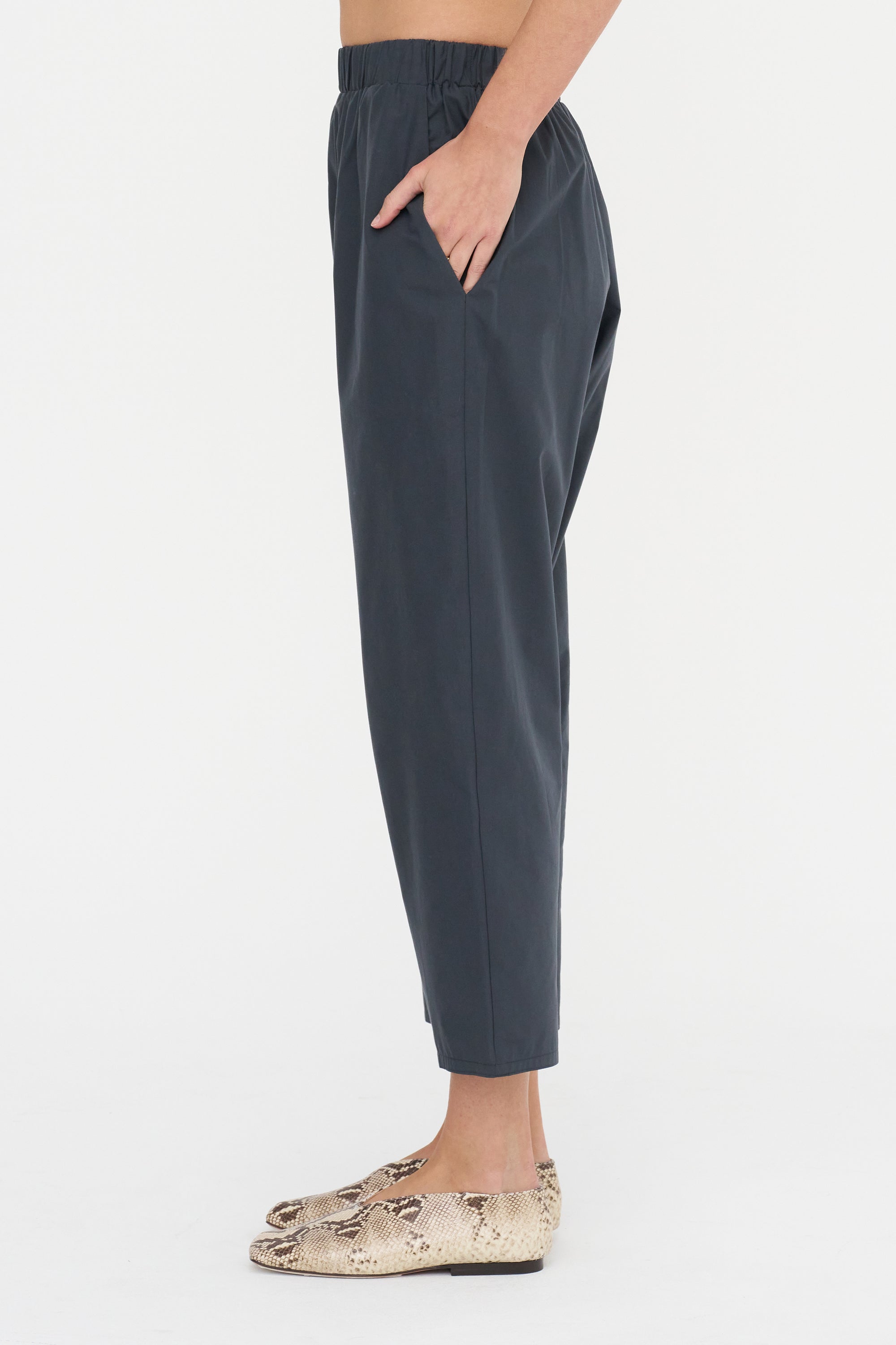 Carrot Pants - Popeline, Anthracite