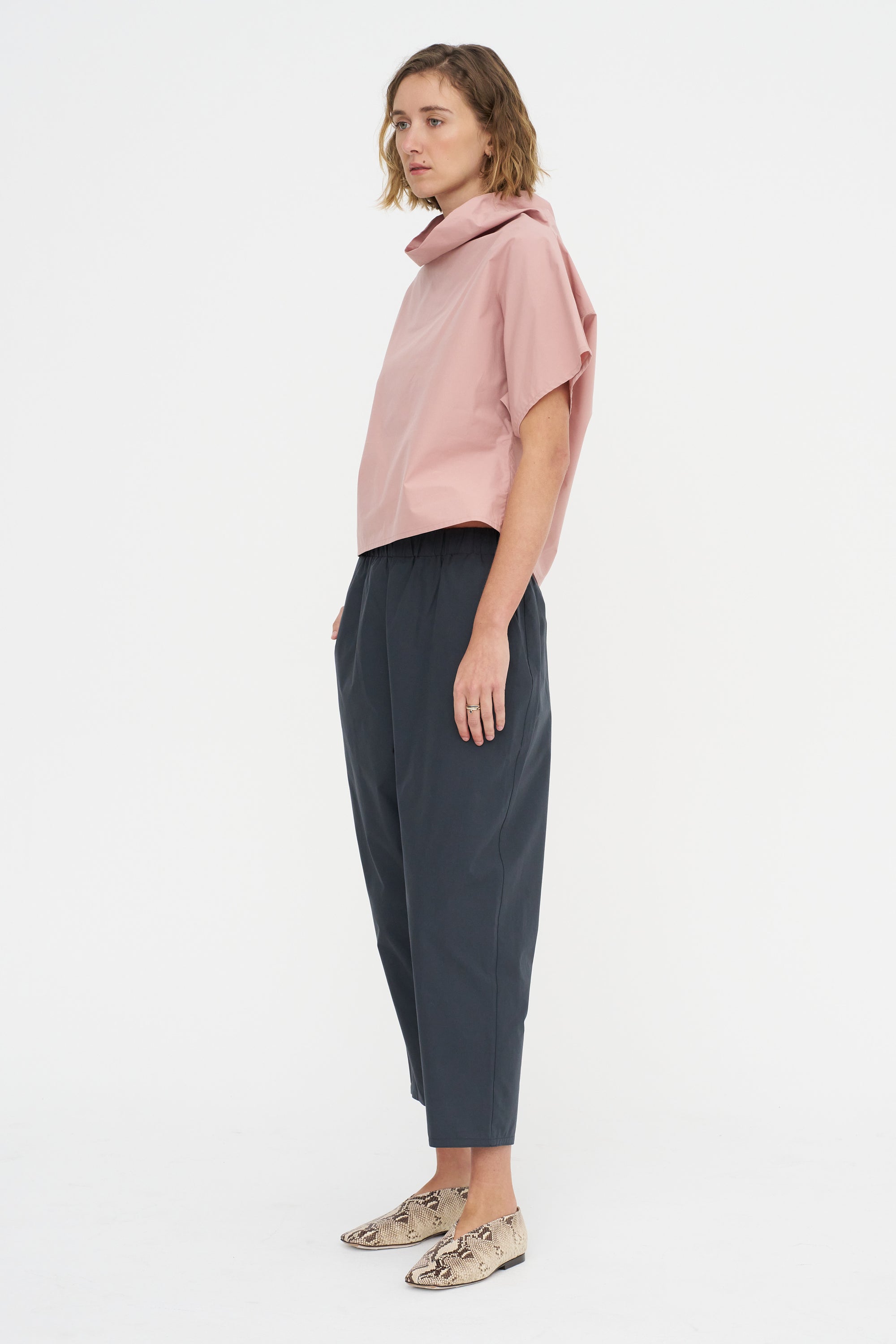 Carrot Pants - Popeline, Anthracite