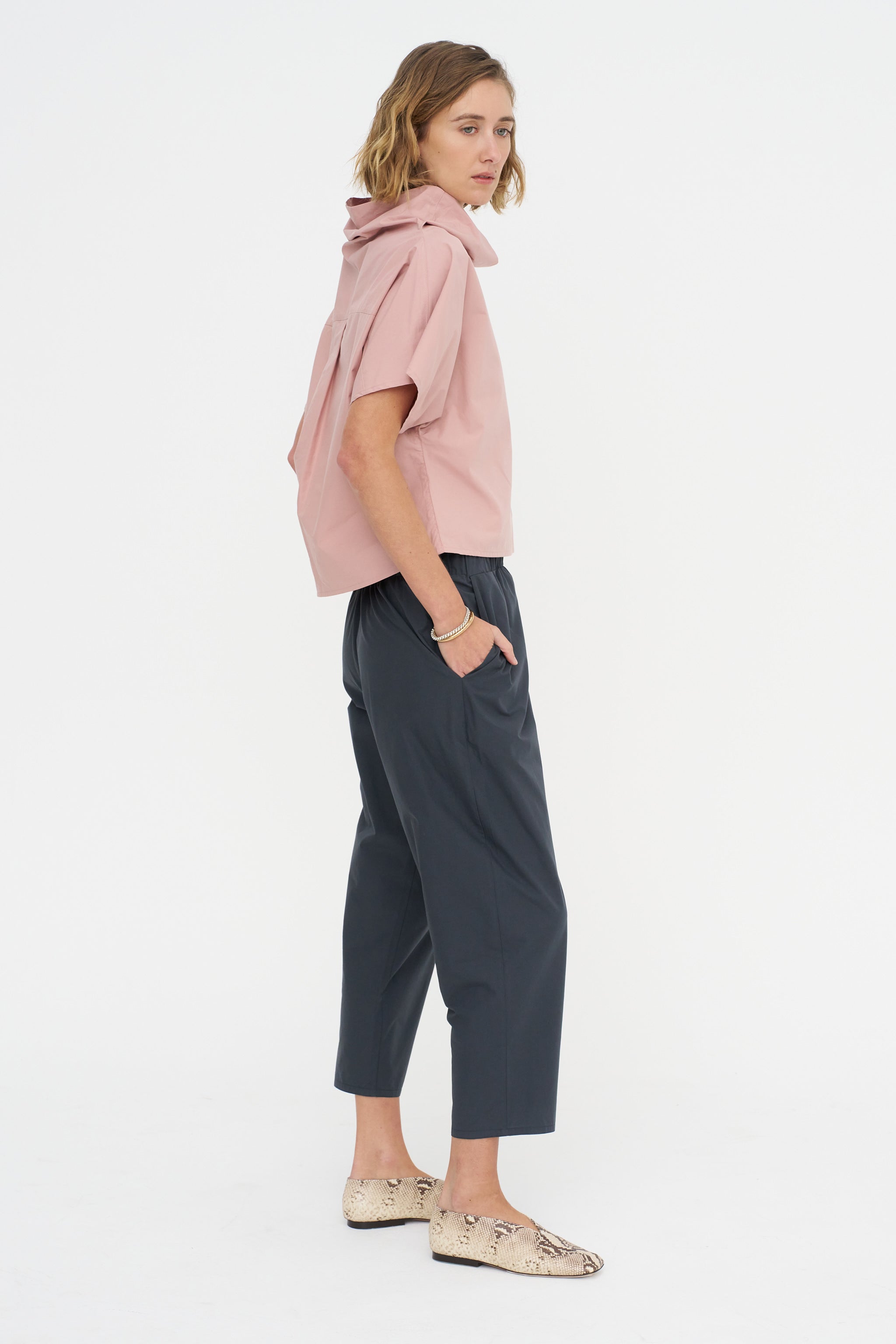 Carrot Pants - Popeline, Anthracite – Kick Pleat