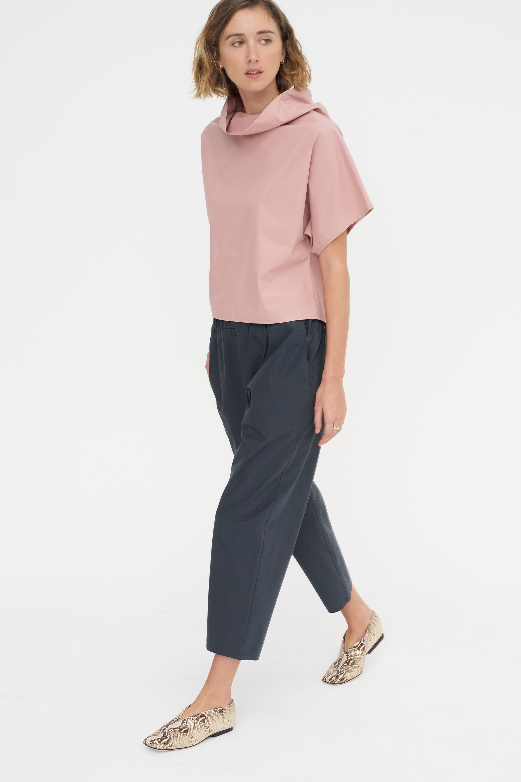 Carrot Pants - Popeline, Anthracite