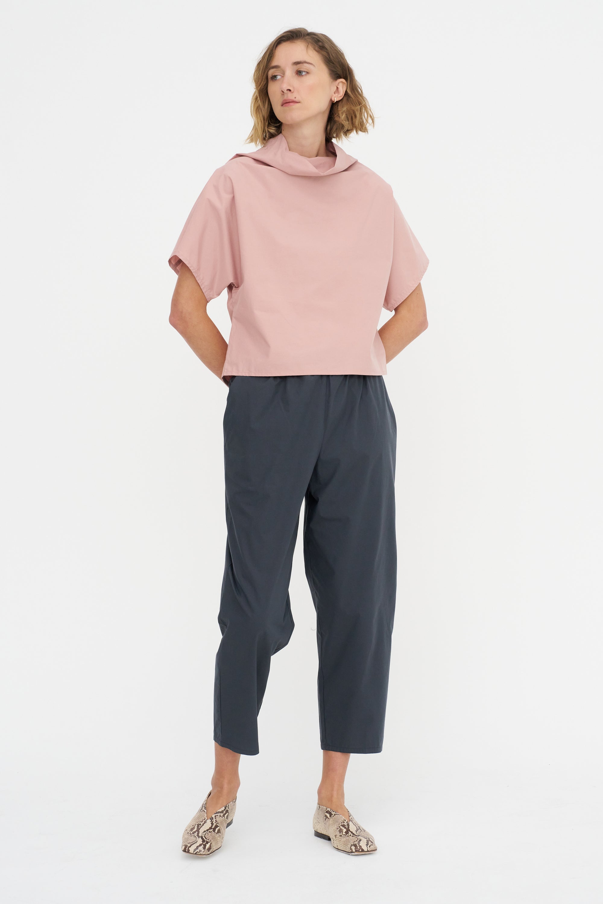 Carrot Pants - Popeline, Anthracite