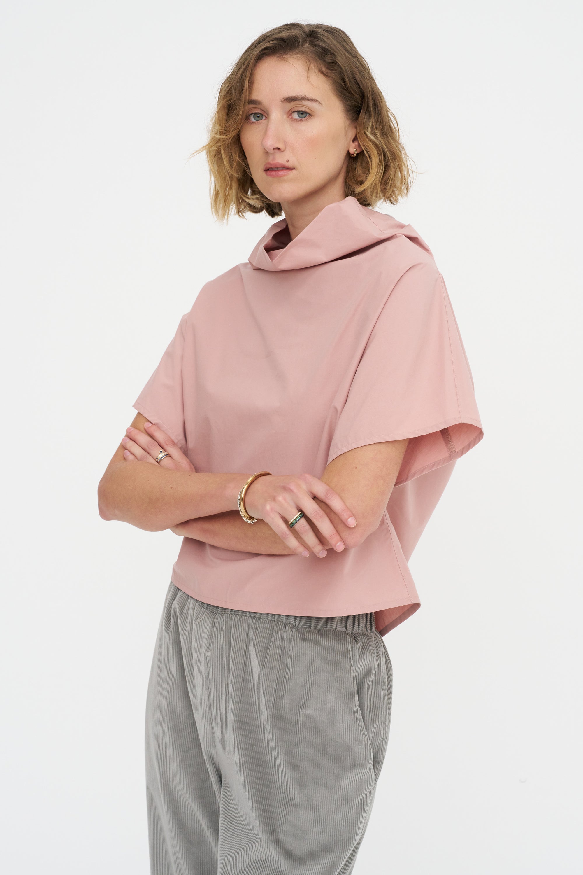 Short Sleeves Chunky Tunic - Popeline