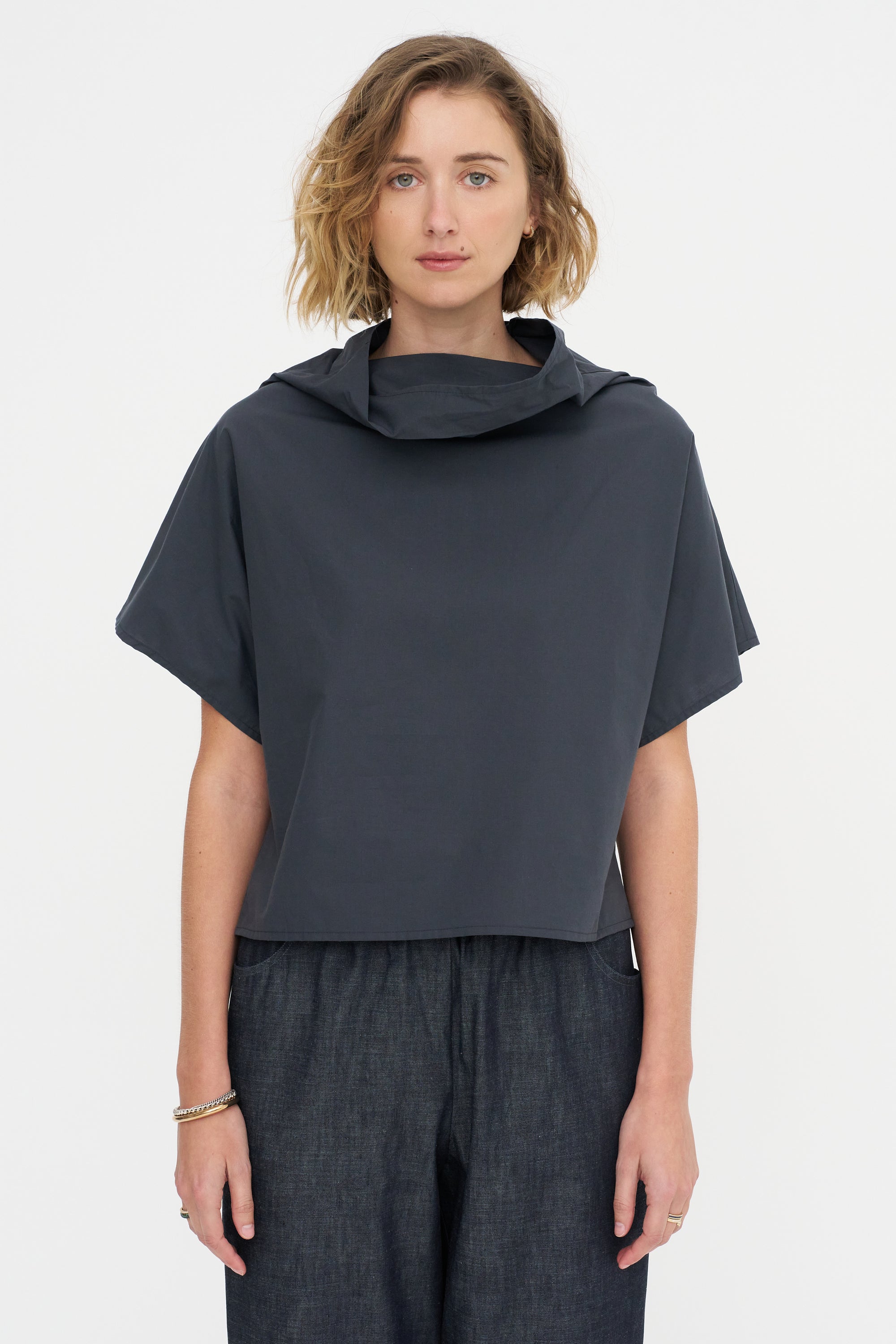 Short Sleeves Chunky Tunic - Popeline