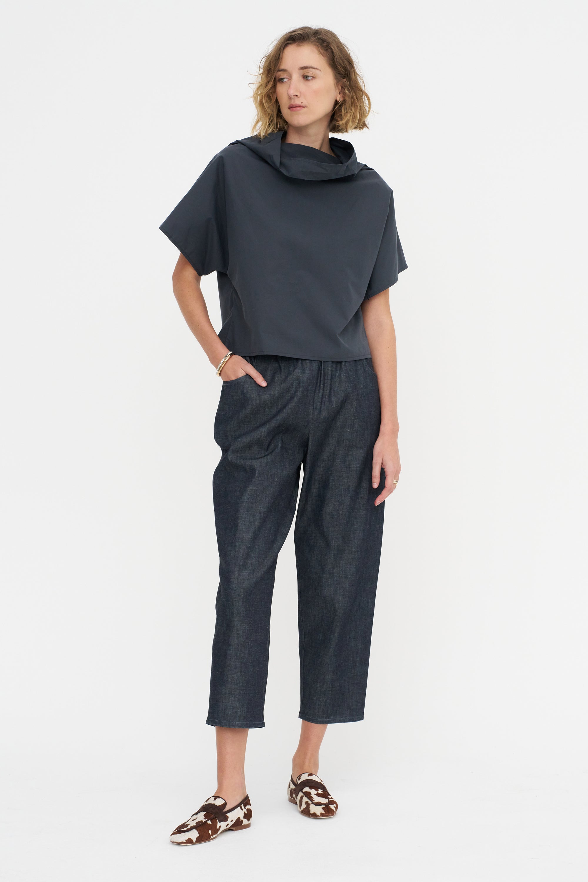 Short Sleeves Chunky Tunic - Popeline