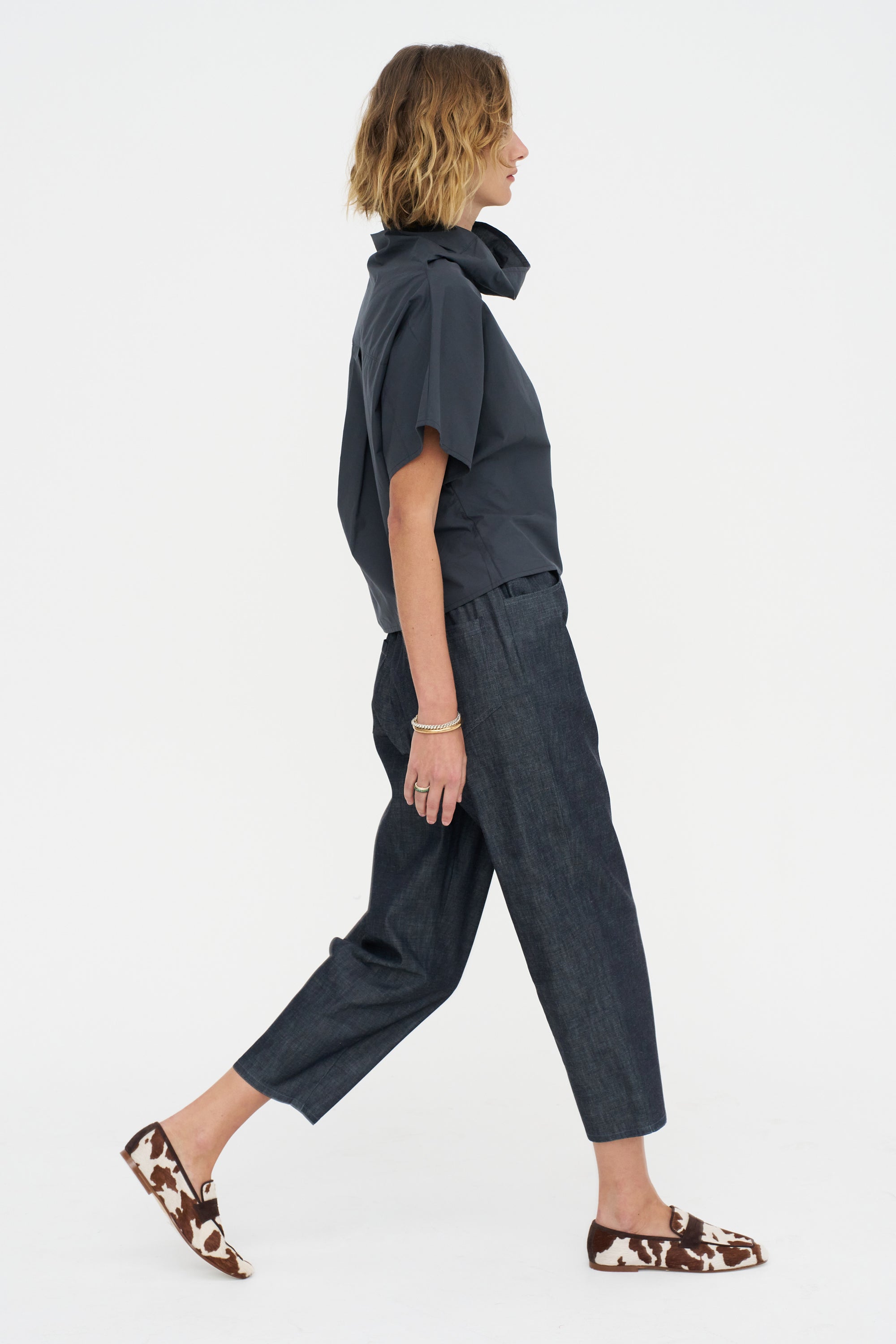 Short Sleeves Chunky Tunic - Popeline