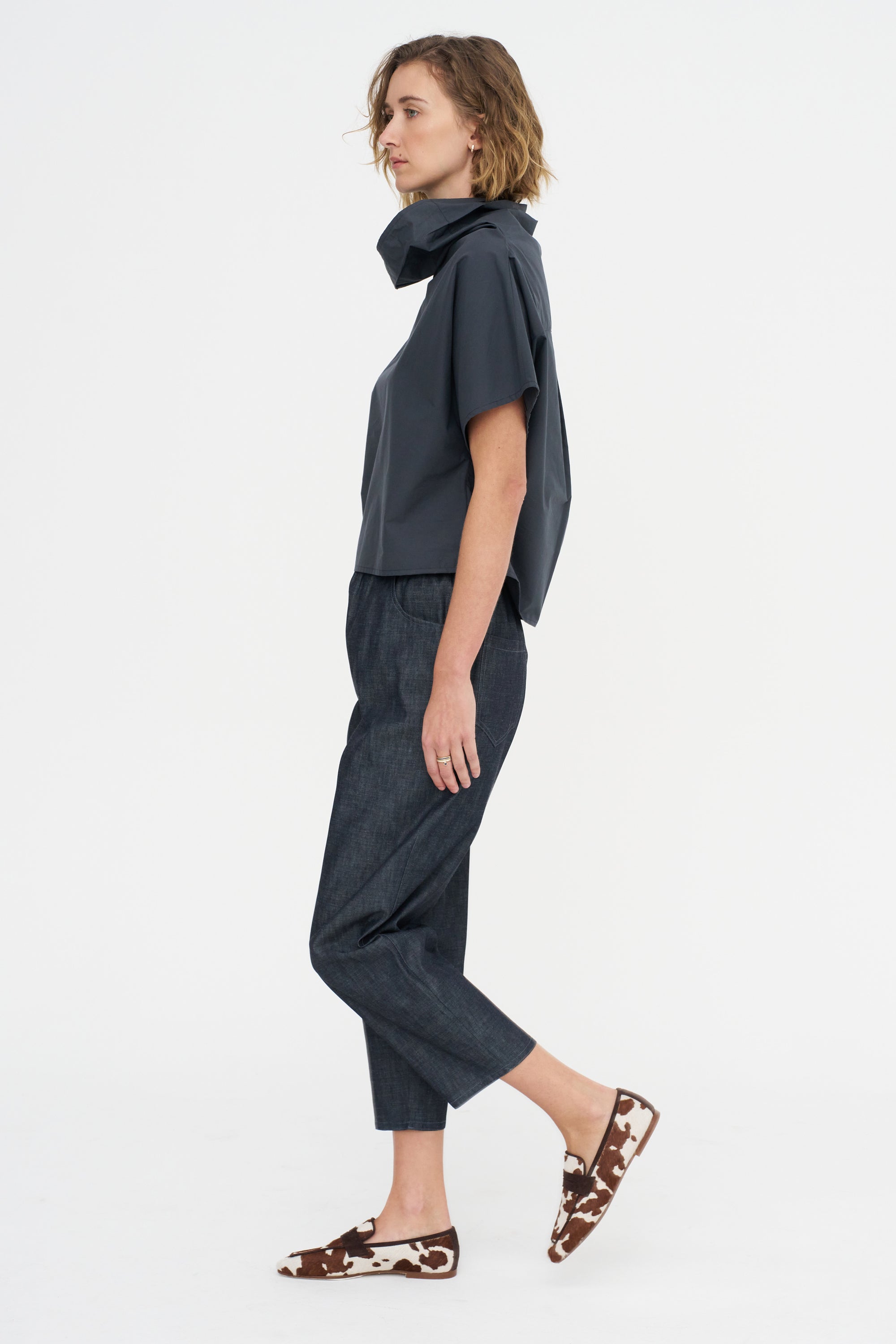 Short Sleeves Chunky Tunic - Popeline