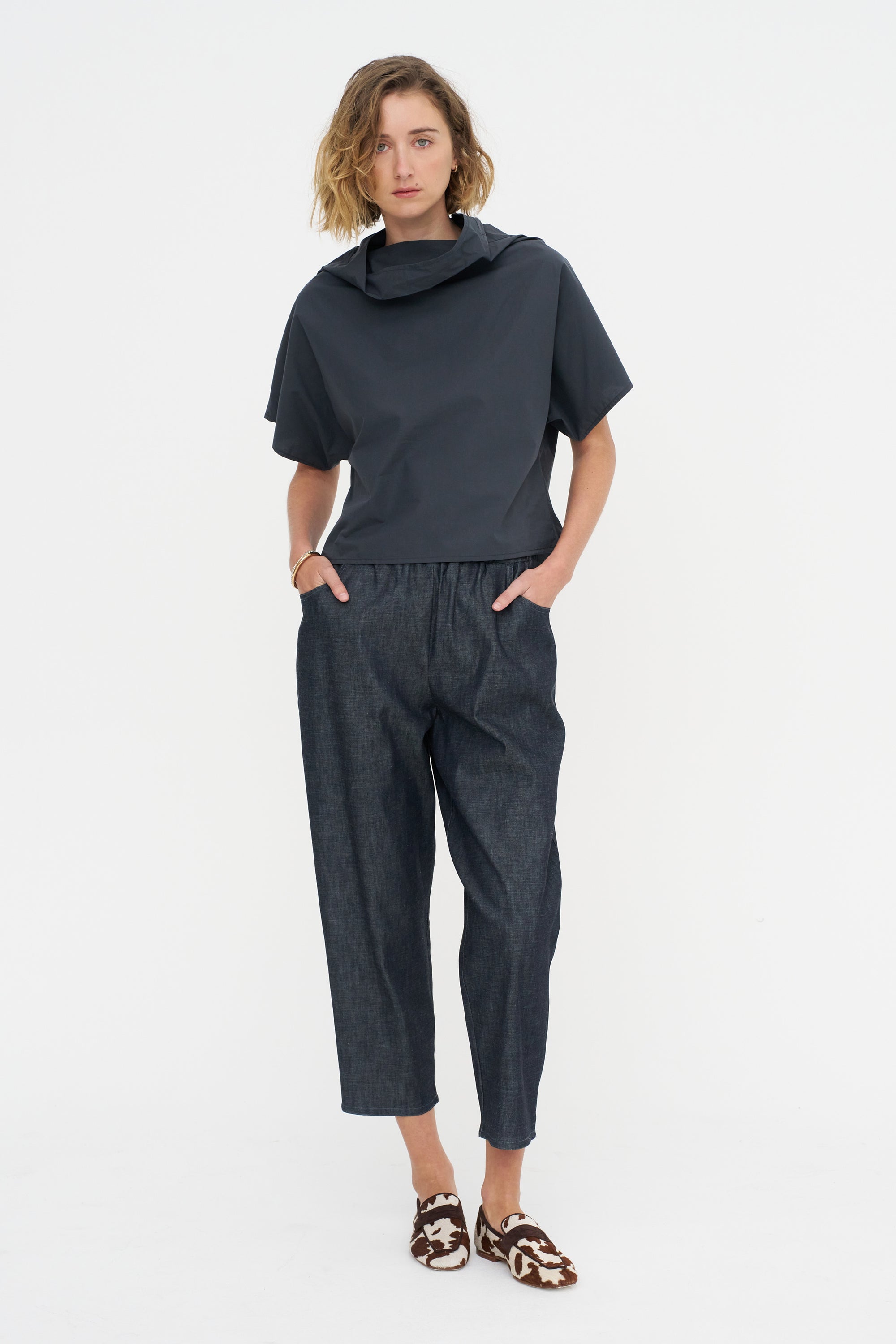 Short Sleeves Chunky Tunic - Popeline