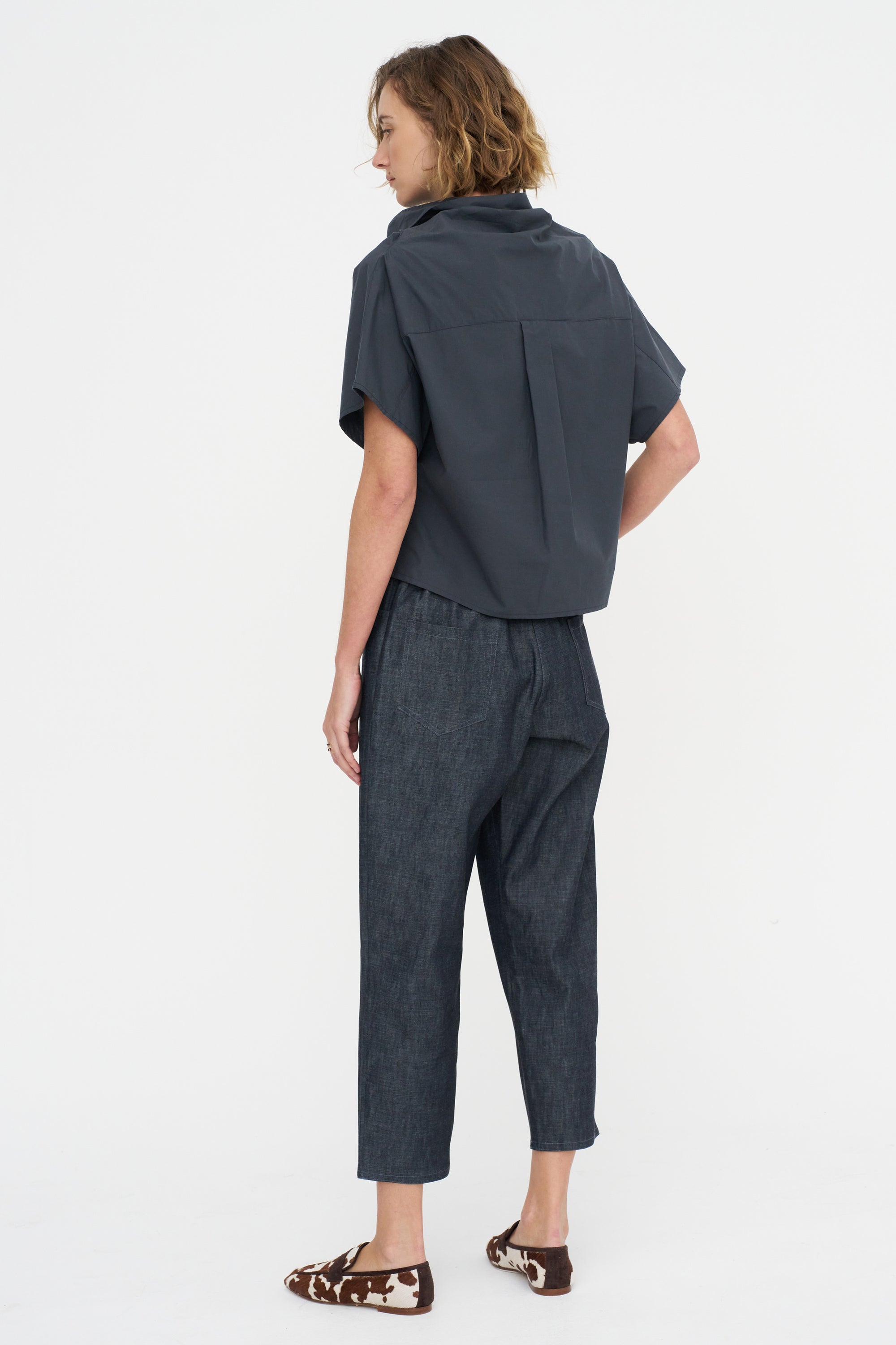 Short Sleeves Chunky Tunic - Popeline