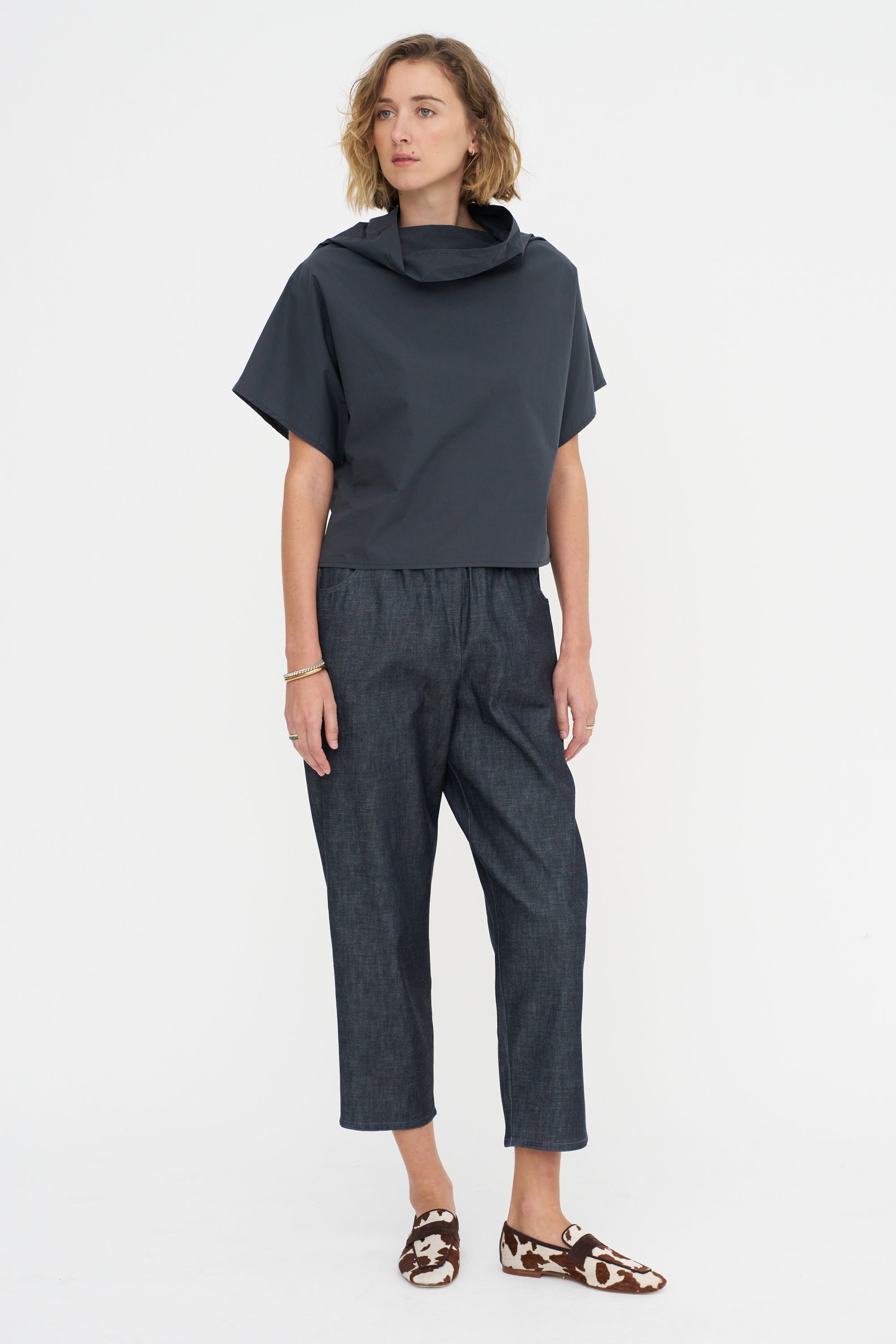 Short Sleeves Chunky Tunic - Popeline