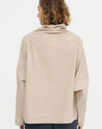 Batwing Oversize Shirt - Popeline, Sand