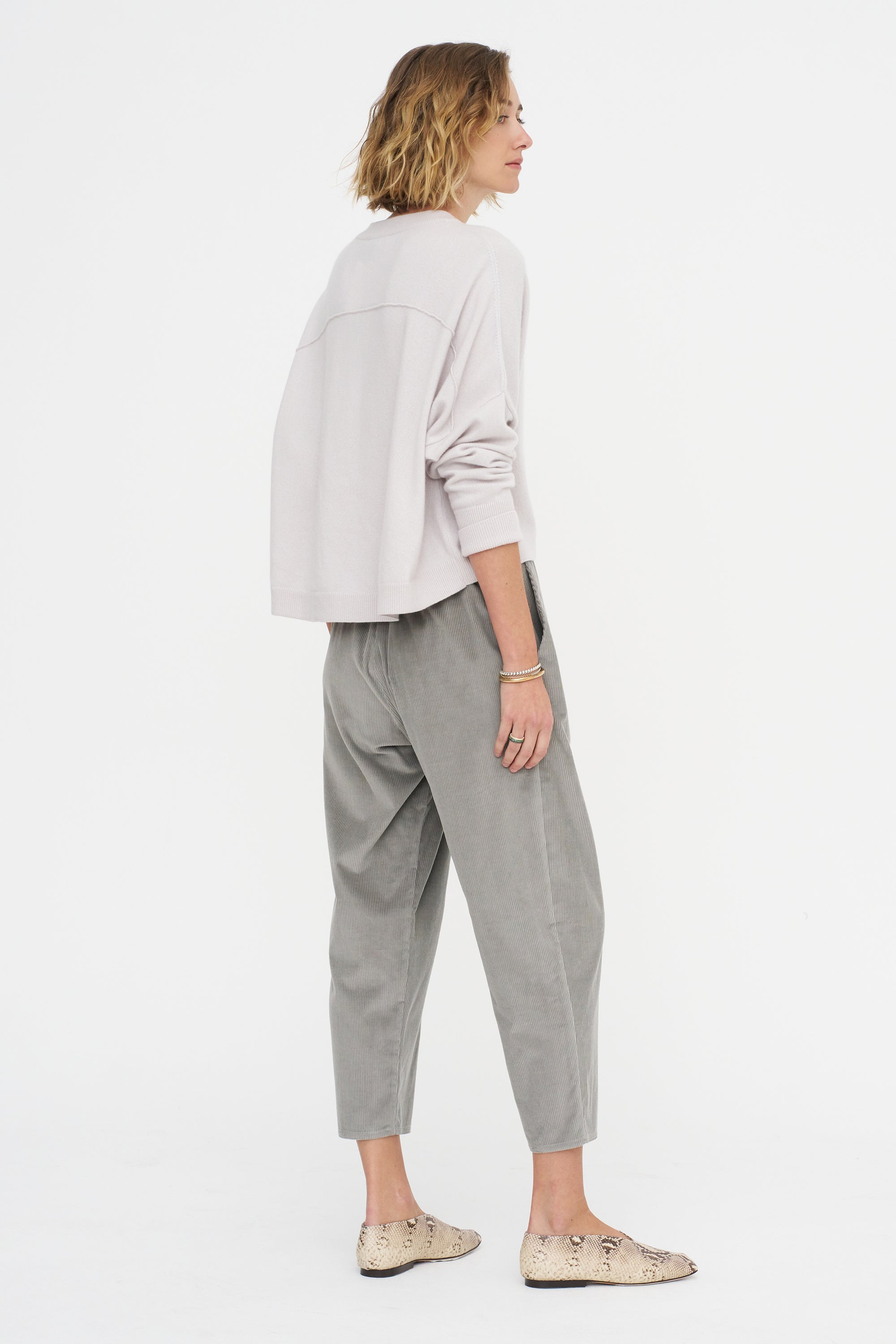 Carrot Pants - Corduroy, Pearl