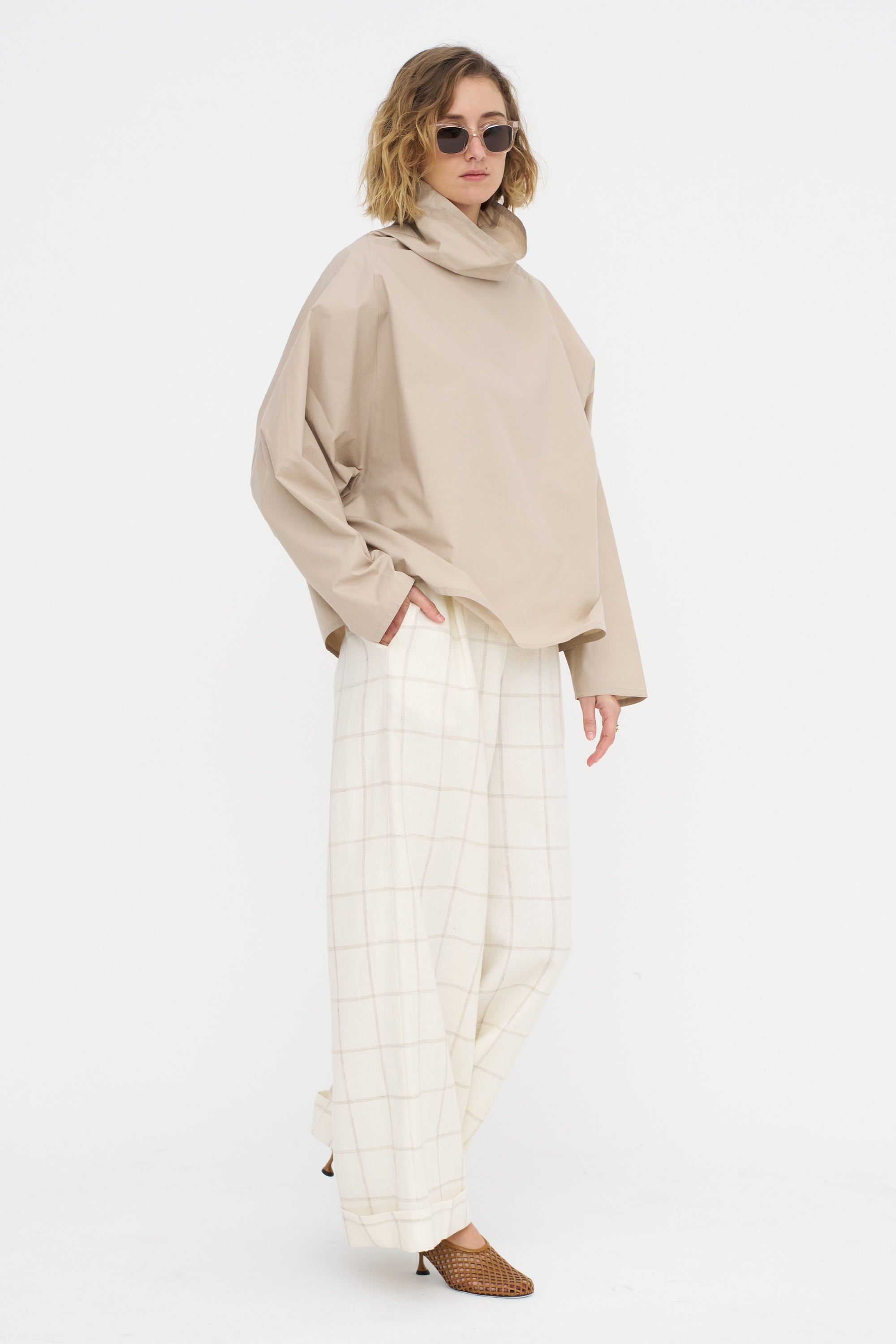 Full Pants Ankle - Scacchi, Ivory