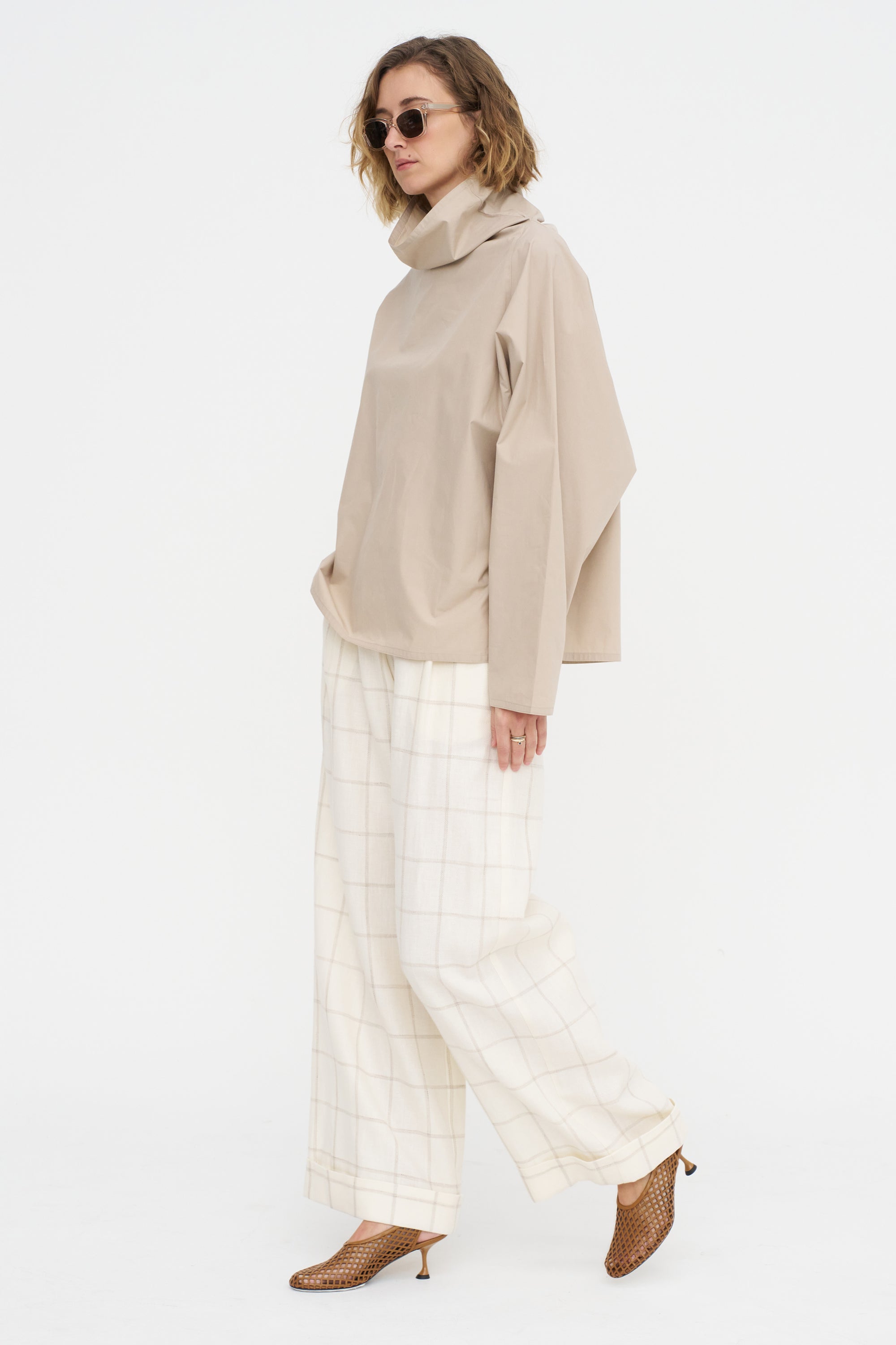 Full Pants Ankle - Scacchi, Ivory