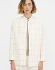 Mandarin Jacket - Scacchi, Ivory