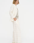 Mandarin Jacket - Scacchi, Ivory