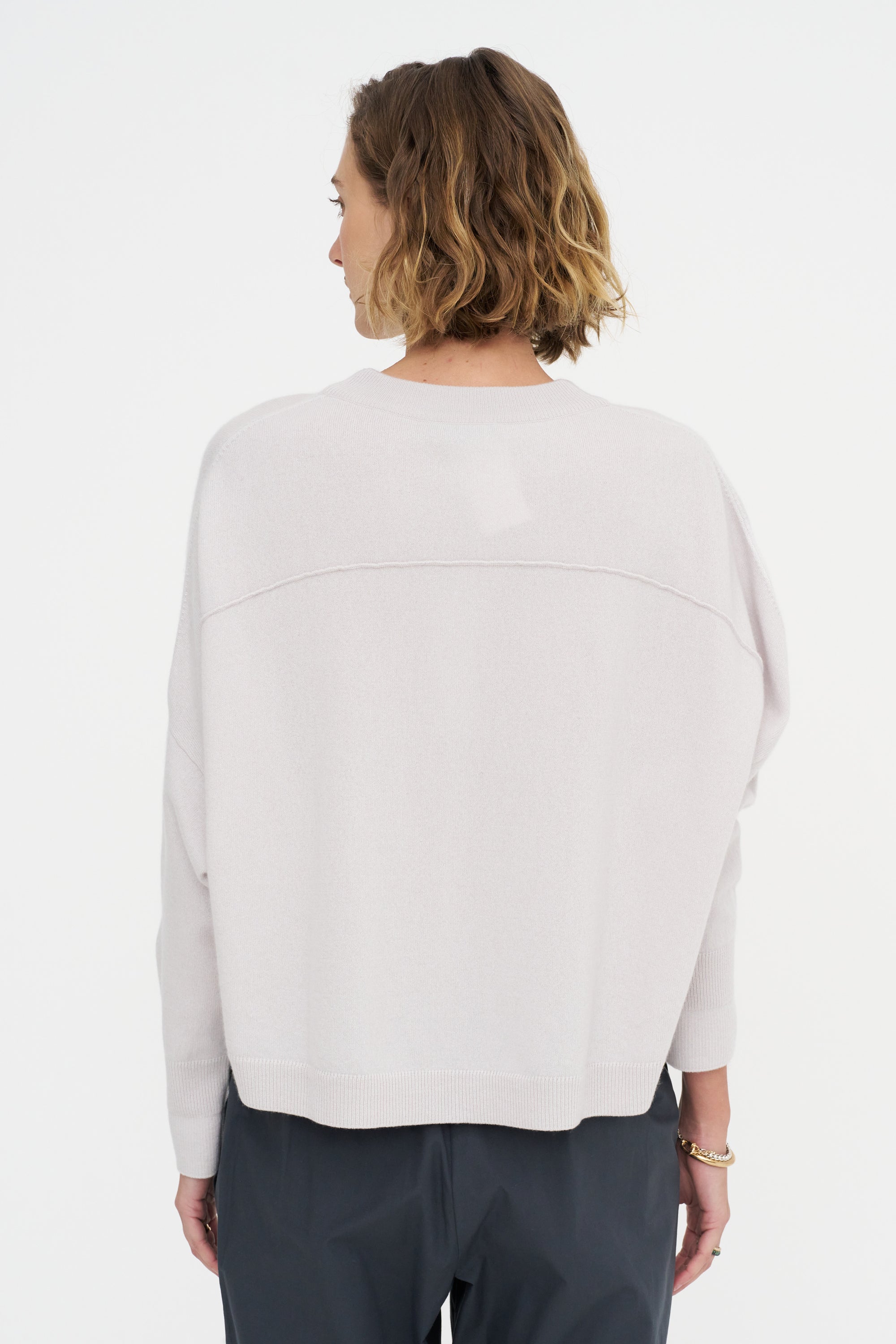 Iconic Crew Neck Sweater, Pearl