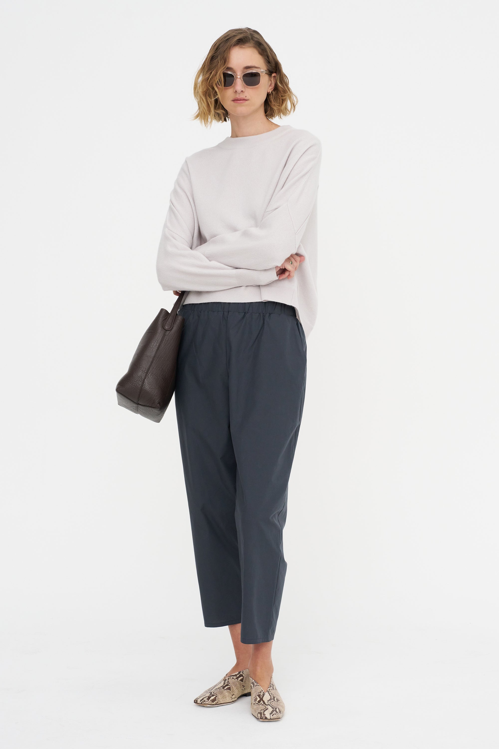 Iconic Crew Neck Sweater, Pearl