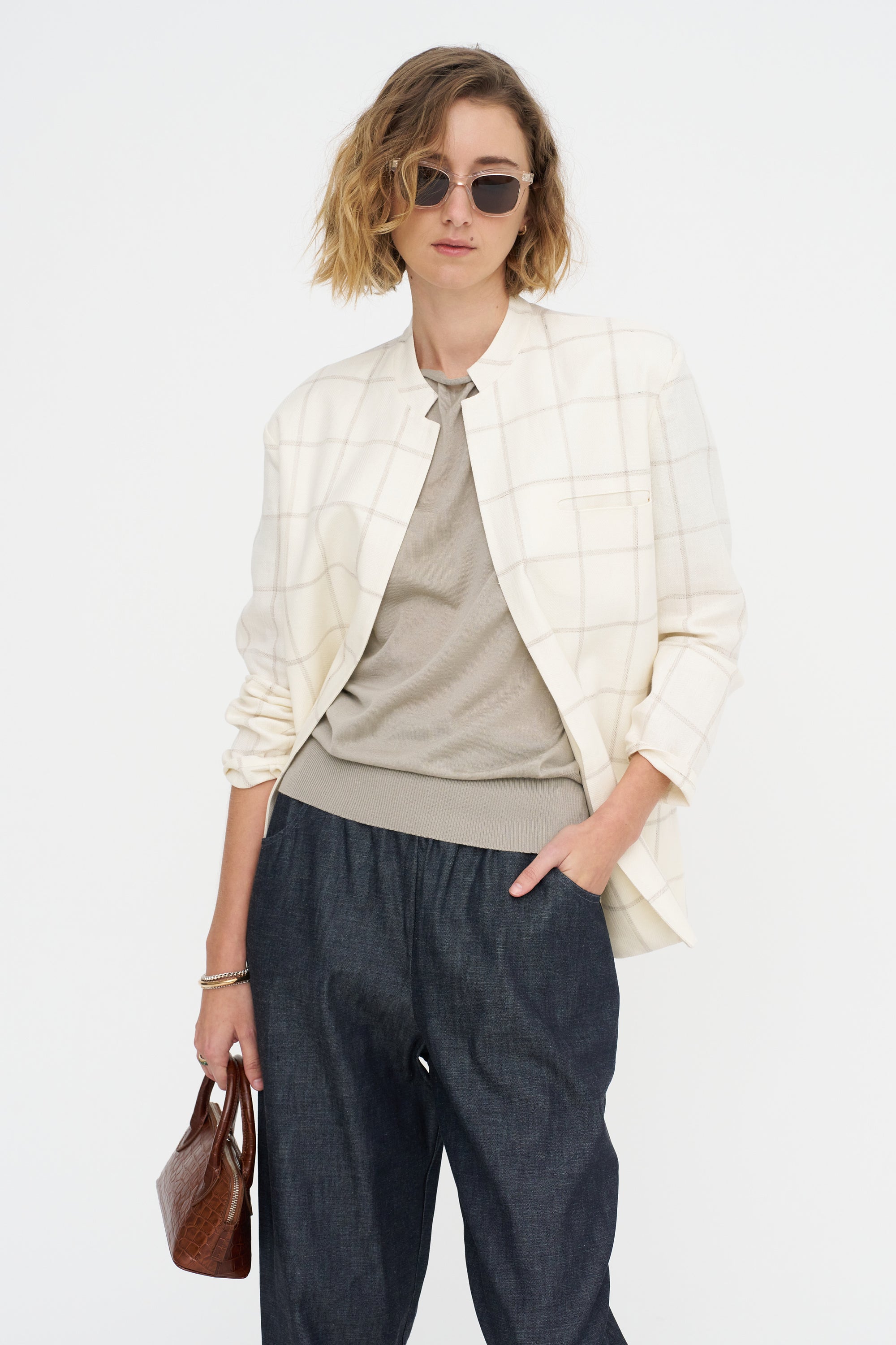 Short Sleeve Blouse Sweater