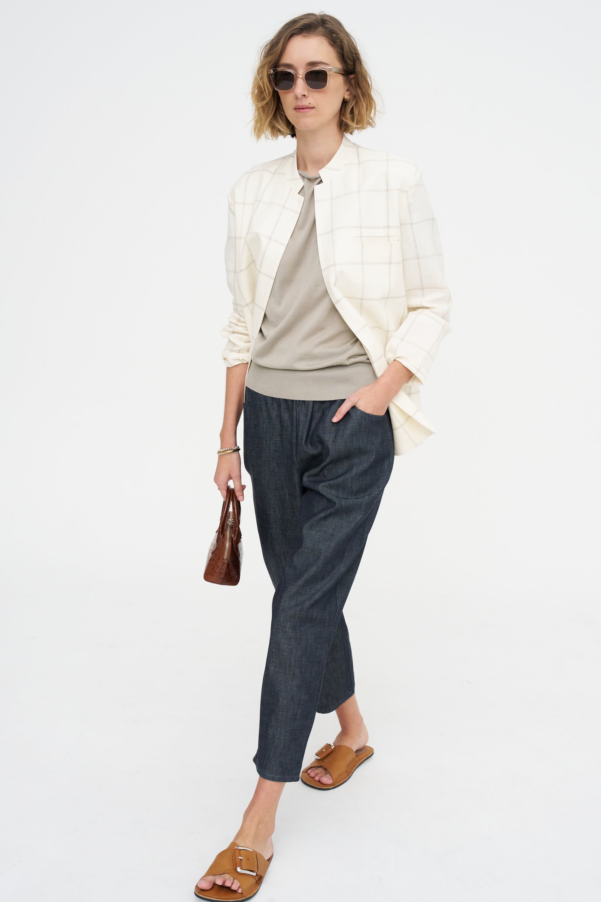 Short Sleeve Blouse Sweater