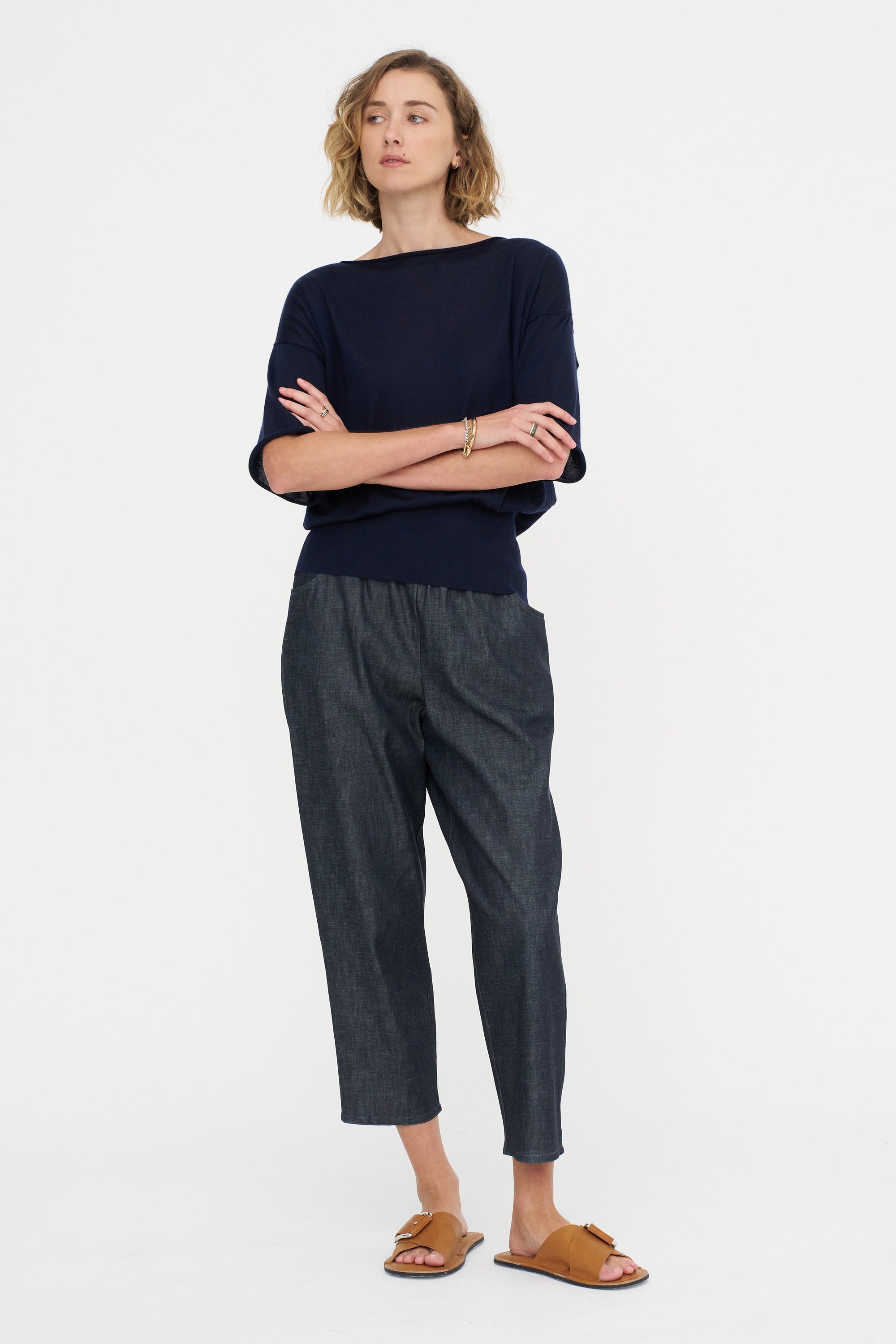 Short Sleeve Blouse Sweater