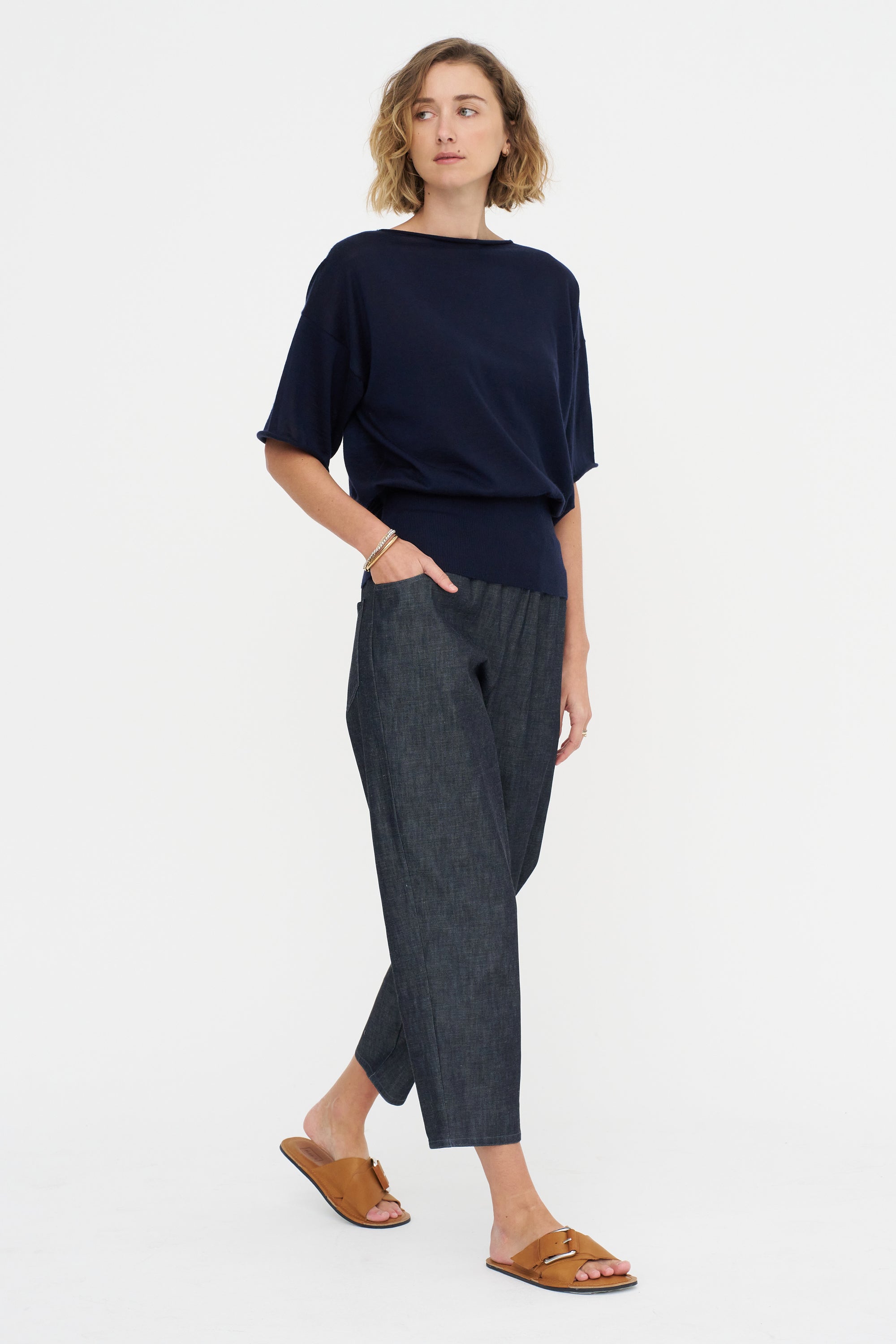 Short Sleeve Blouse Sweater