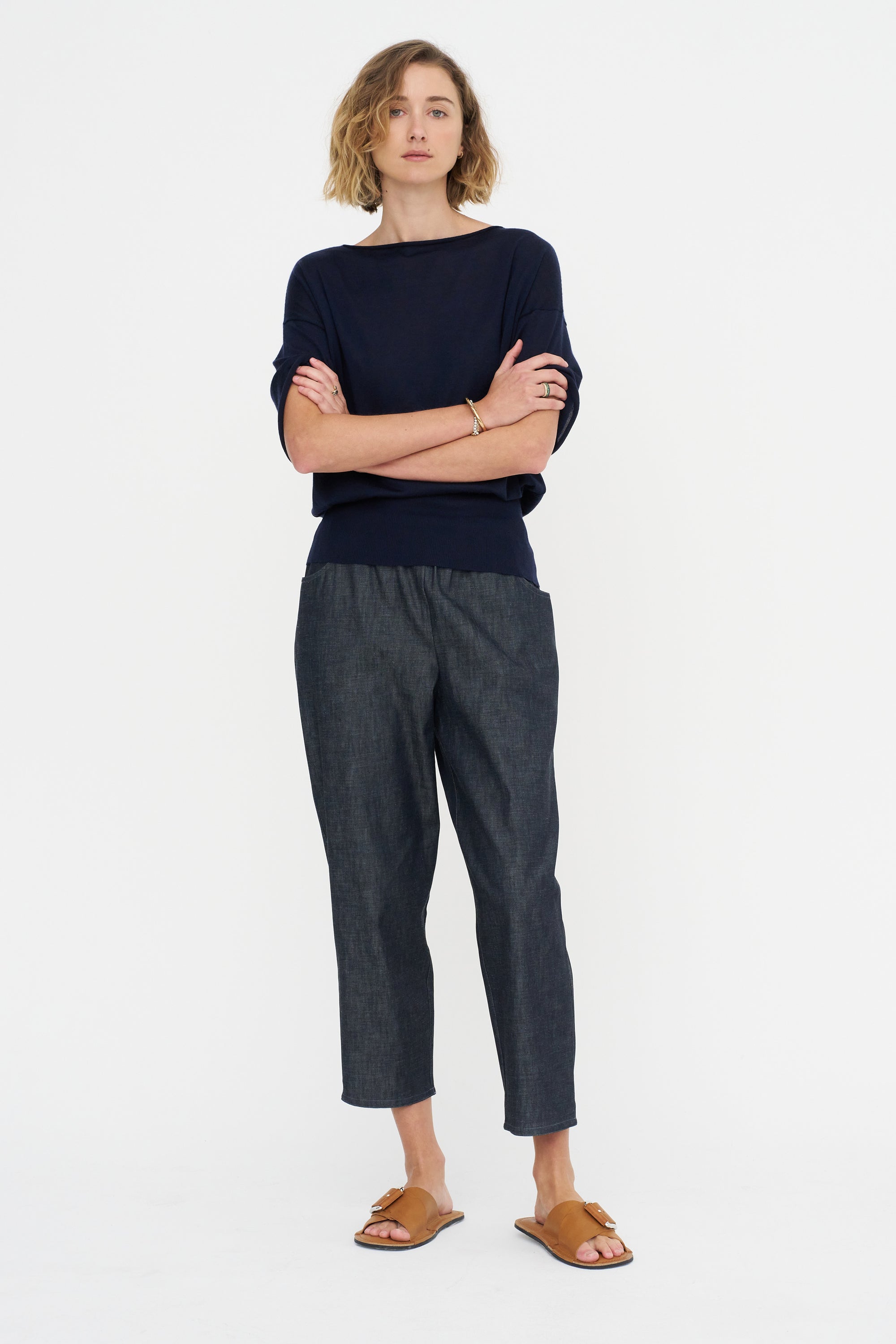 Short Sleeve Blouse Sweater