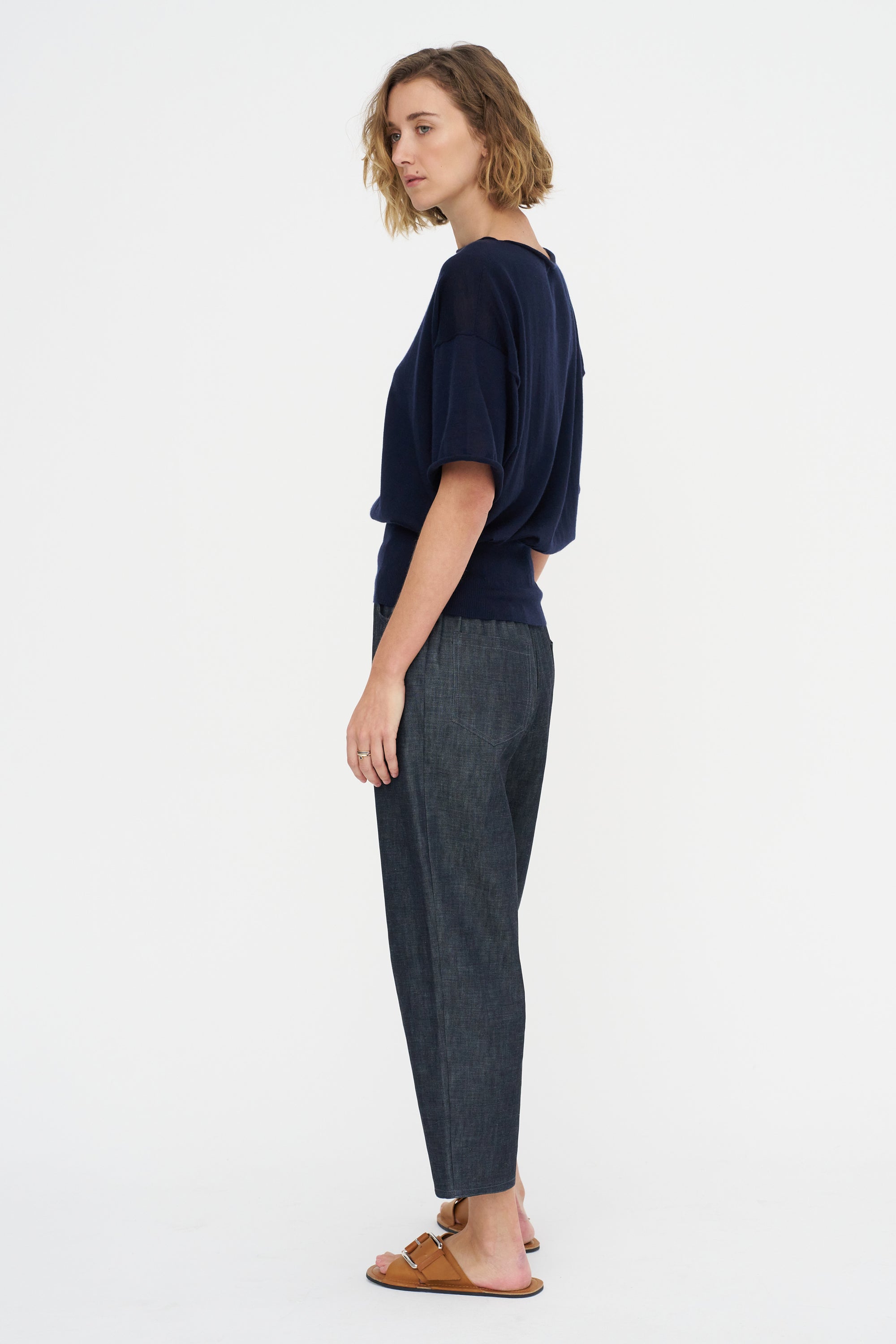 Short Sleeve Blouse Sweater