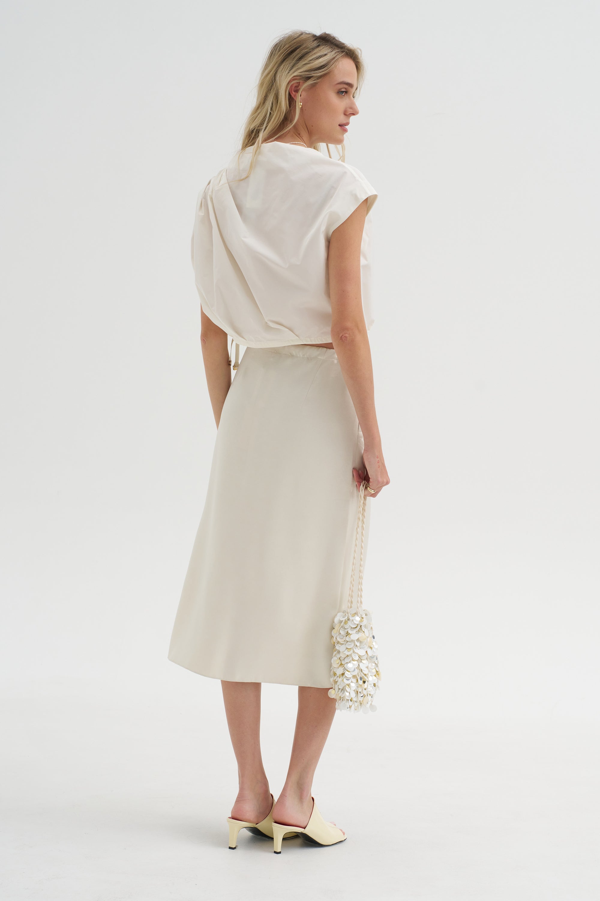 Drawstring Skirt, Plaster