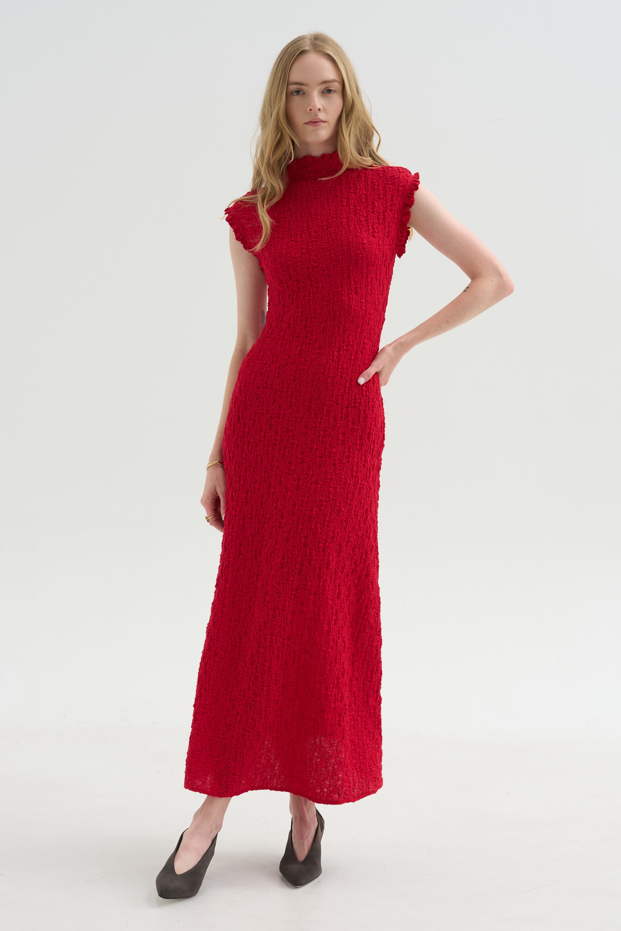 Cleo Dress, Red