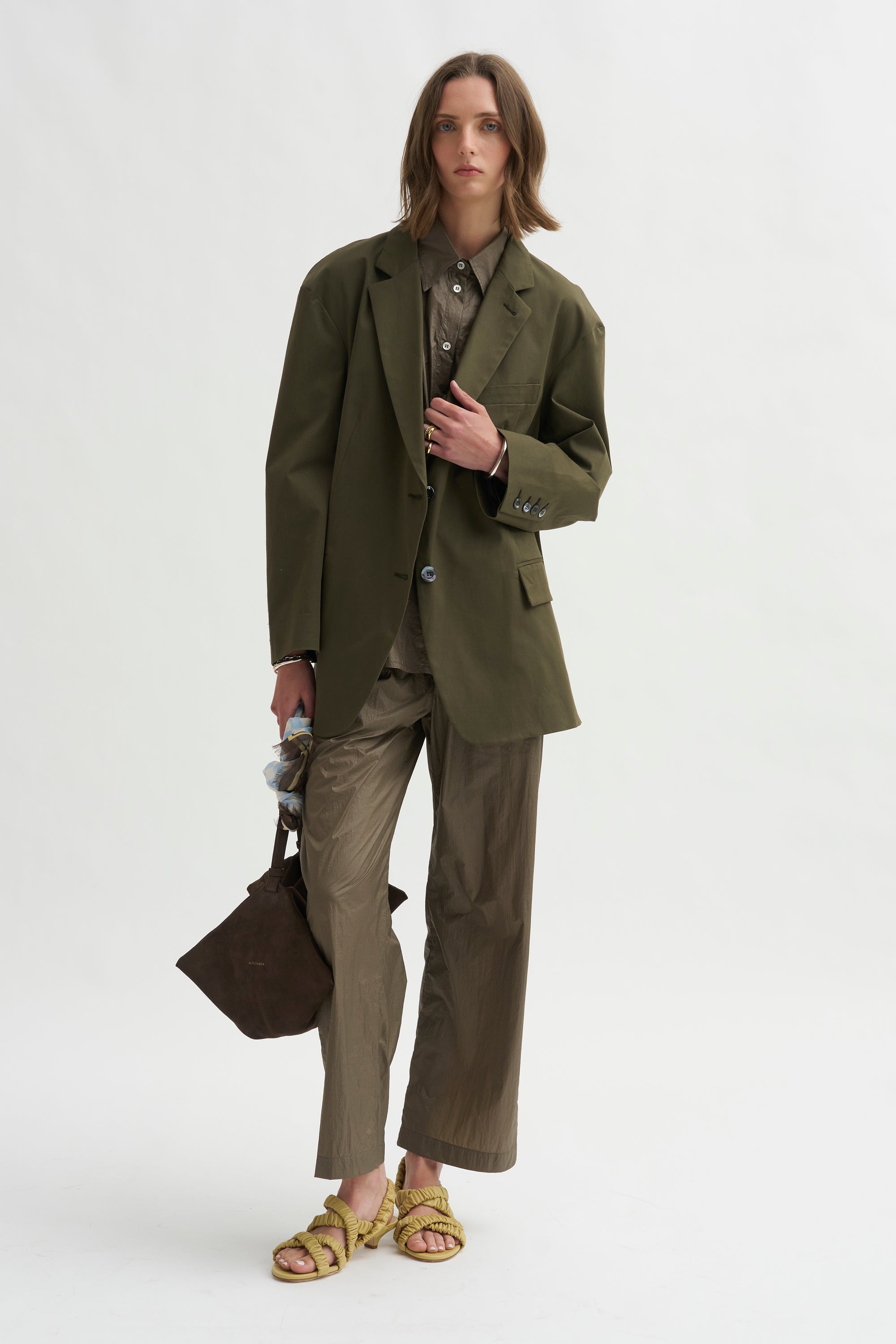 Gaia Shirt, Taupe Shimmer