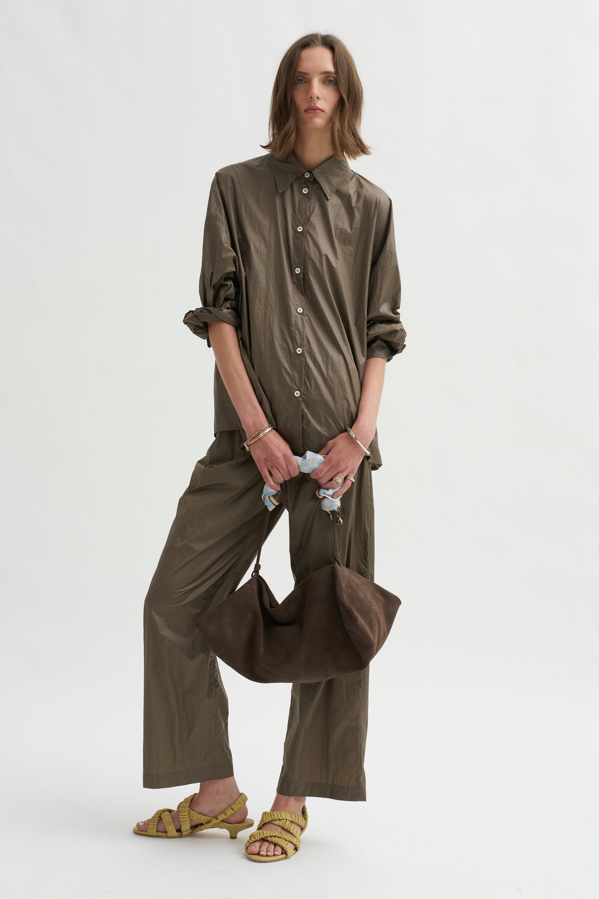 Gaia Shirt, Taupe Shimmer