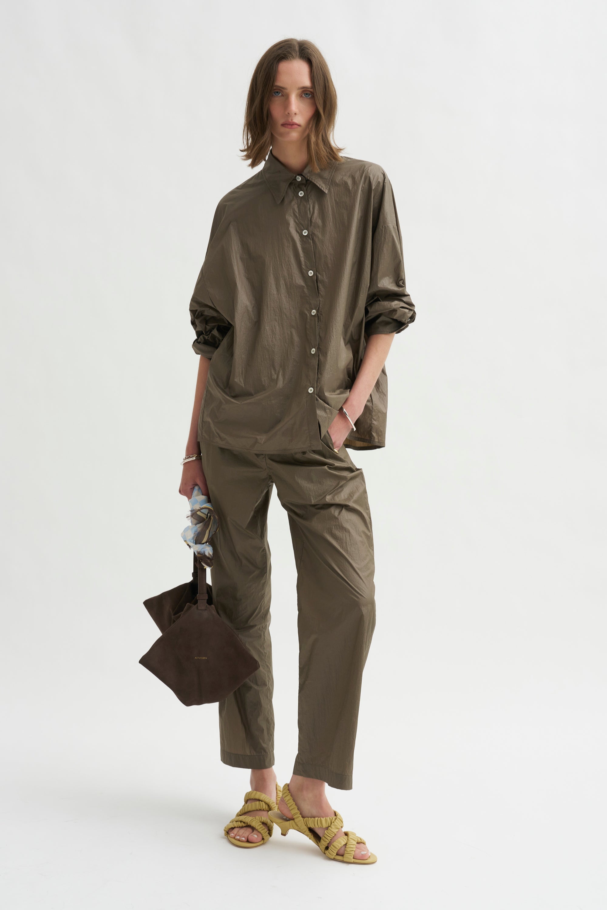 Gaia Shirt, Taupe Shimmer